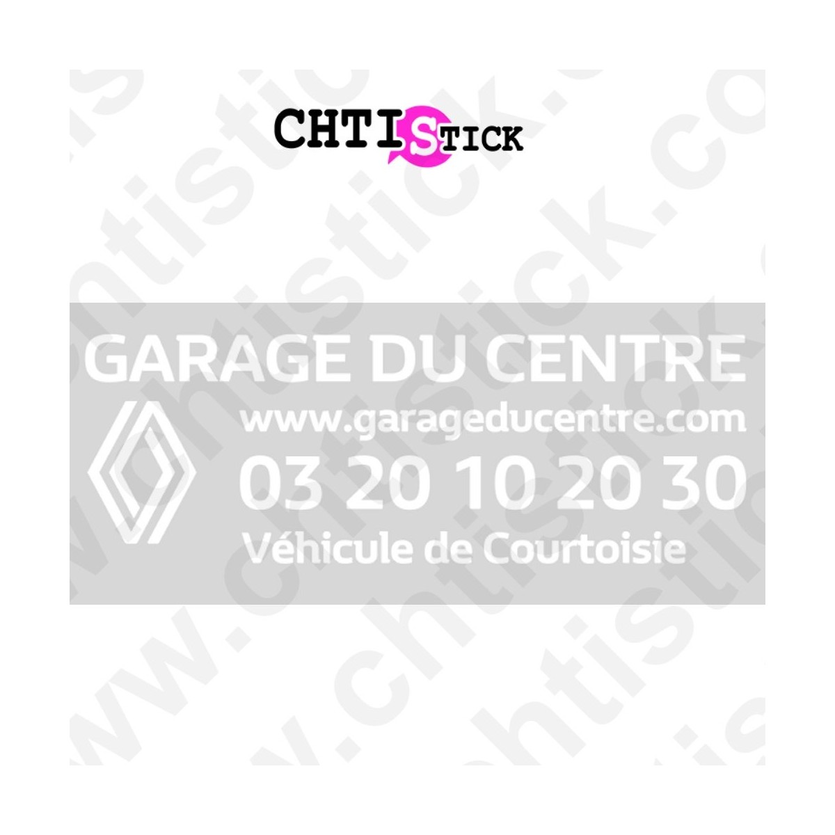 FLOCAGE PUBLICITE VITRE ARRIERE RENAULT