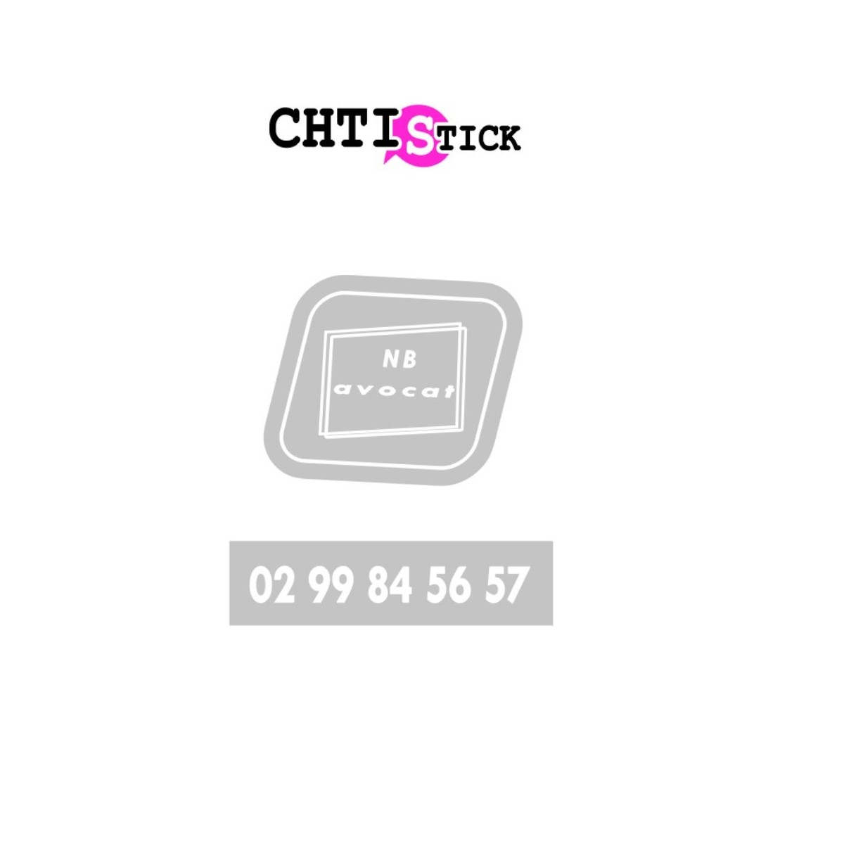 STICKERS PERSONNALISES AVOCAT