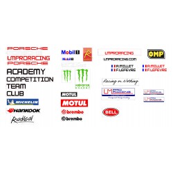 LOT AUTOCOLLANTS SPONSORS LMPPRO