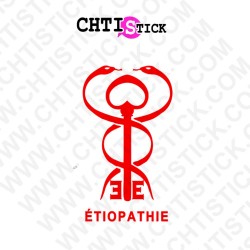 STICKERS CADUCEE ETIOPATHIE TXT