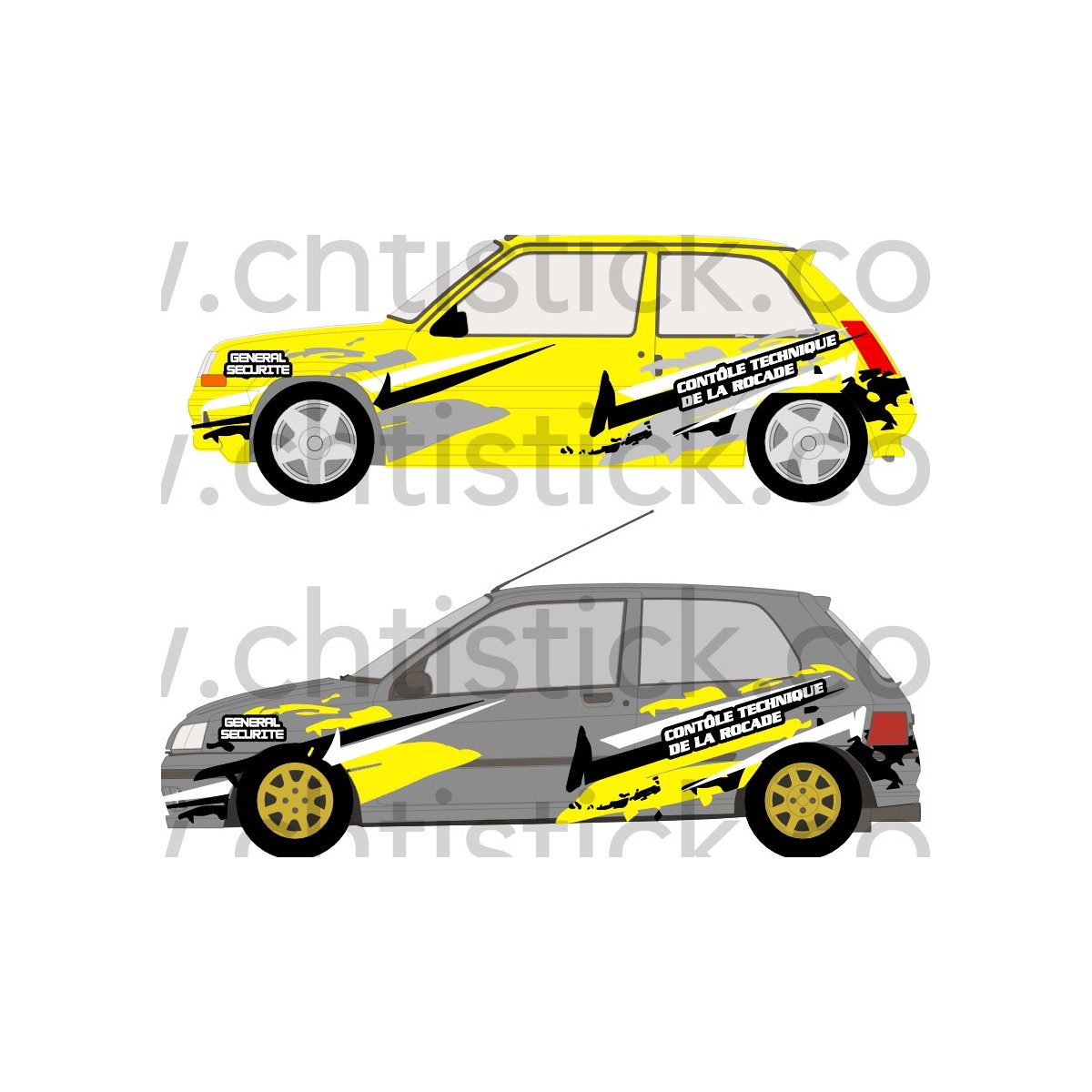 chtistick DECO VOITURES JC SPORT AUTO