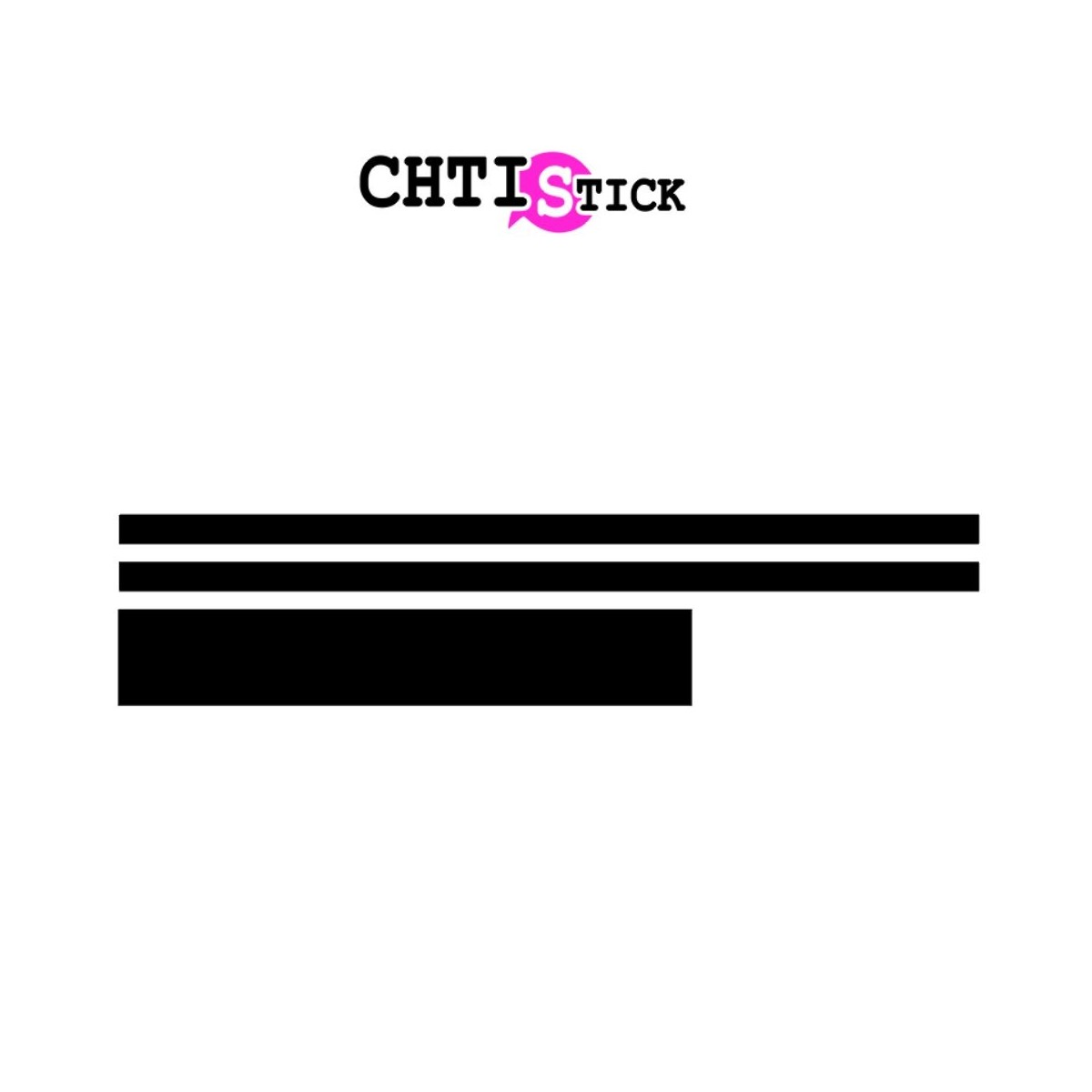 chtistick BANDES PERSONNALISES VEHICULE