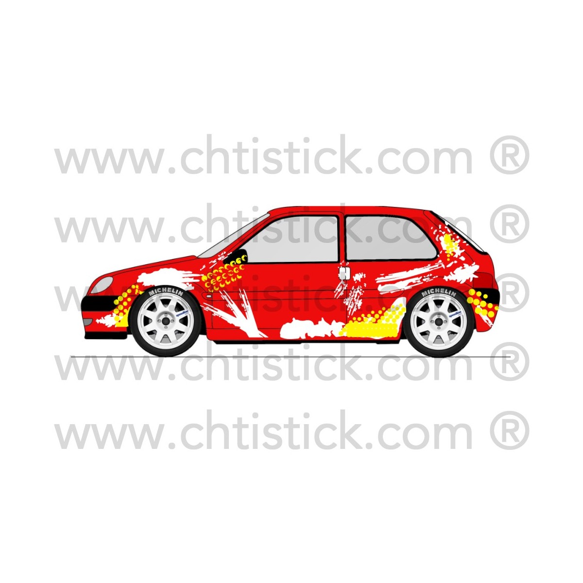 chtistick KIT DECO RALLYE 27 SAXO