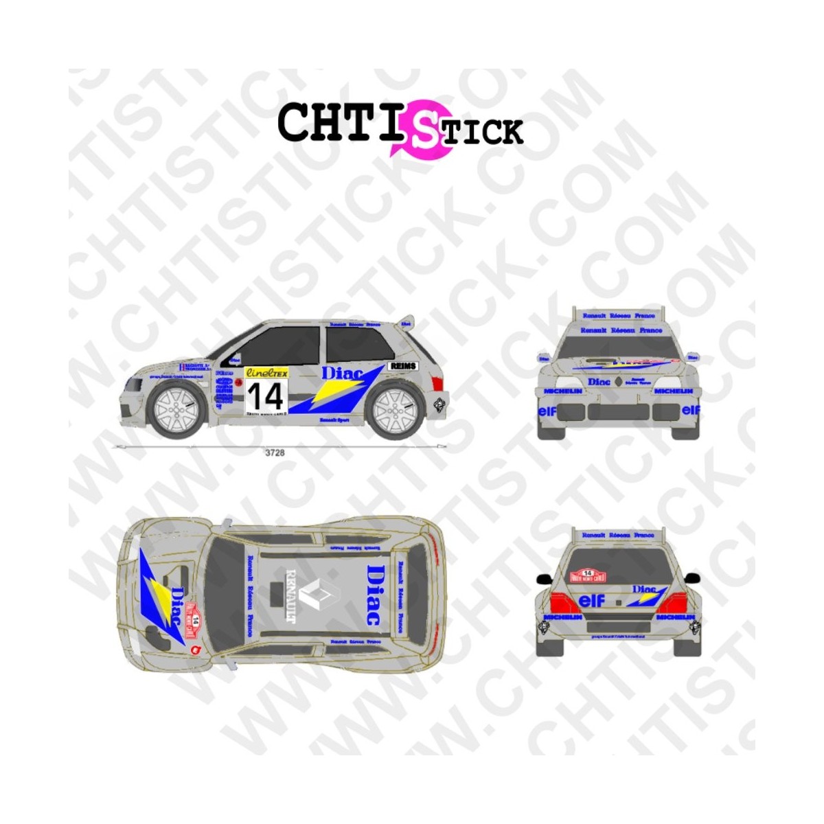 chtistick DECO_CLIO_KITCAR_MONTECARLO95
