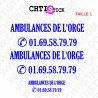 chtistick MARQUAGE AMBULANCE L CLIENT