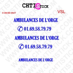 MARQUAGE AMBULANCE VSL CLIENT