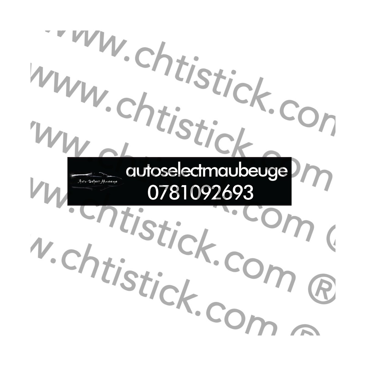 chtistick CACHE PUB PLAQUE IMMATRICULATION x 10