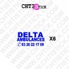 MARQUAGE DELTA AMBULANCES X6