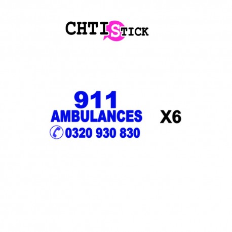 MARQUAGE 911 AMBULANCES