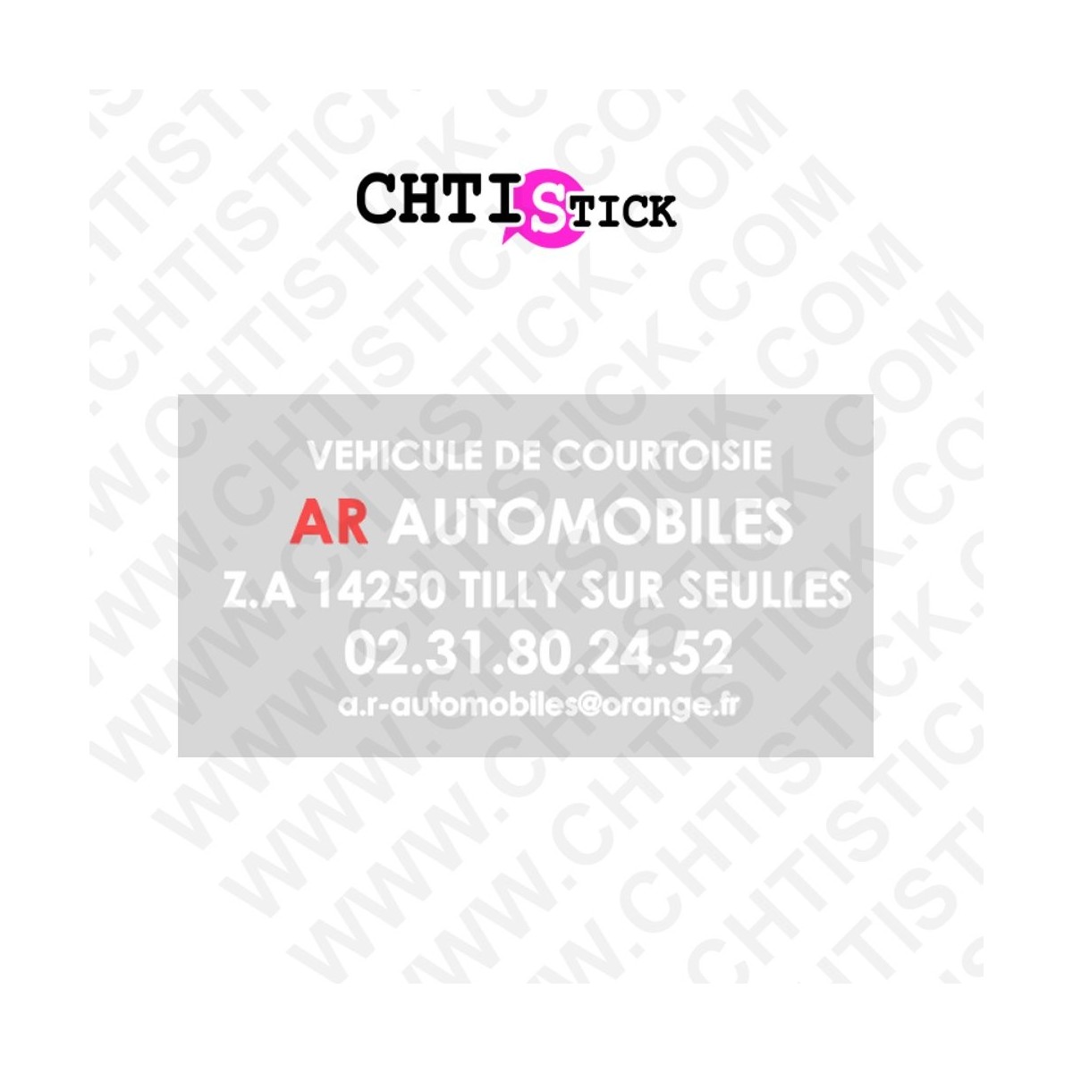chtistick MARQUAGE VITRE ARRIERE AR AUTO