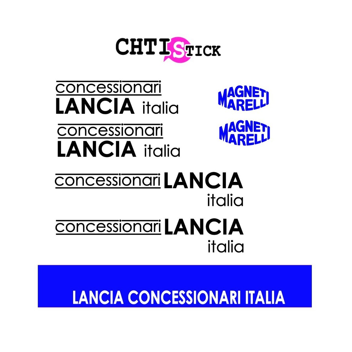 chtistick AUTOCOLLANTS LANCIA