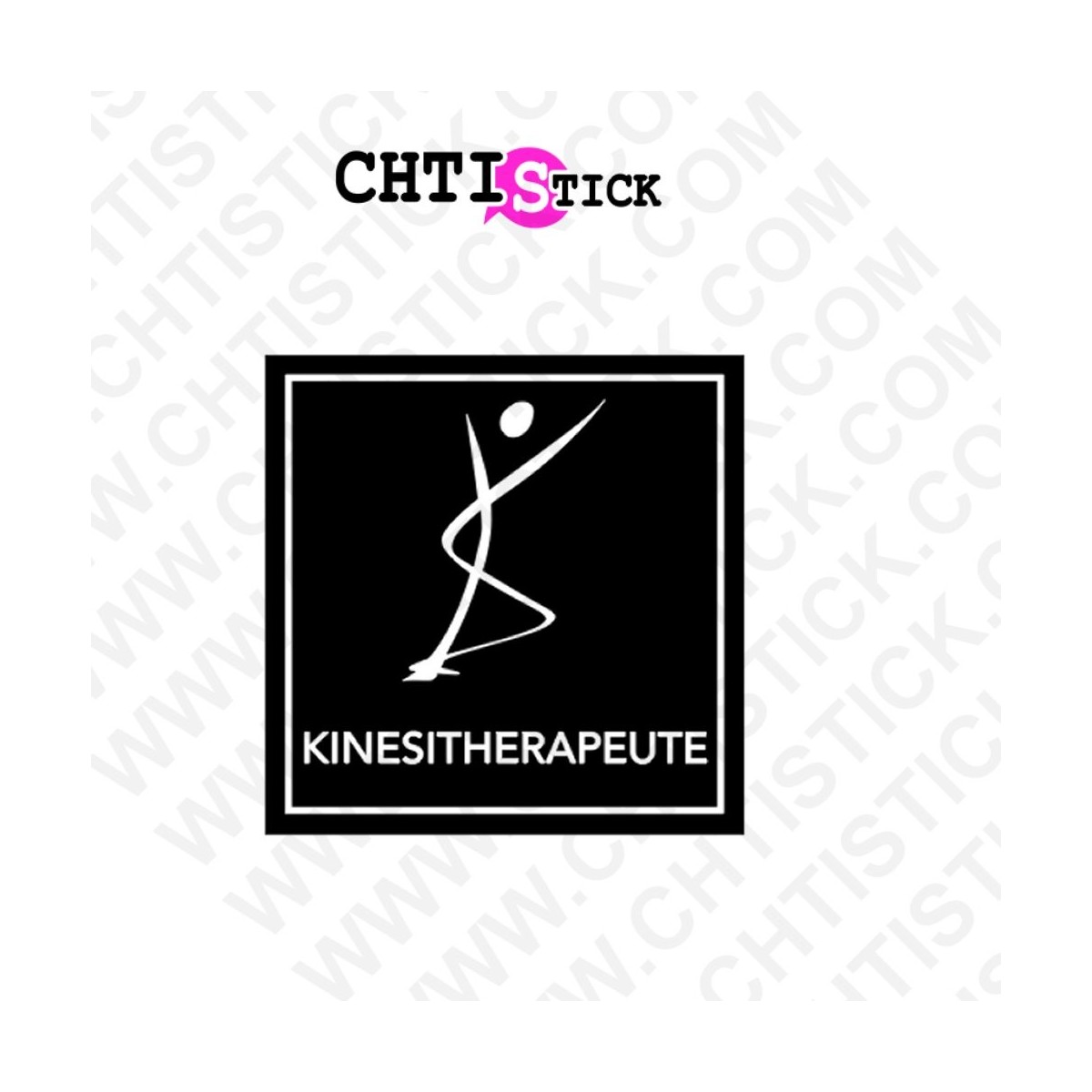 AUTOCOLLANT MASSEUR KINESITHERAPEUTE 