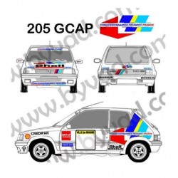 Kit déco Peugeot 205 GCAP 1991
