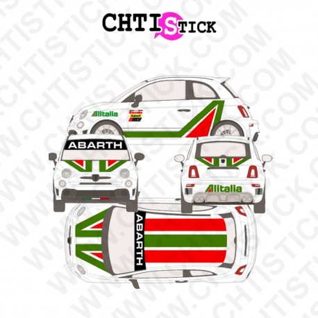 KIT DECO FIAT ABARTH ALITALIA