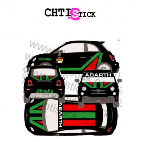 KIT DECO FIAT ABARTH ALITALIA V2