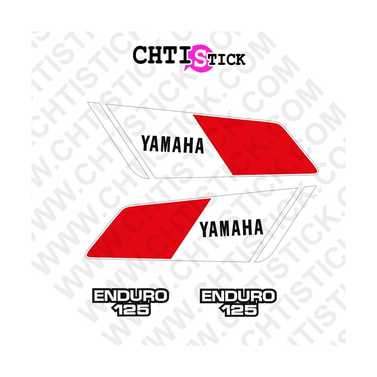 STICKERS YAMAHA 125 DTMX 78 BR