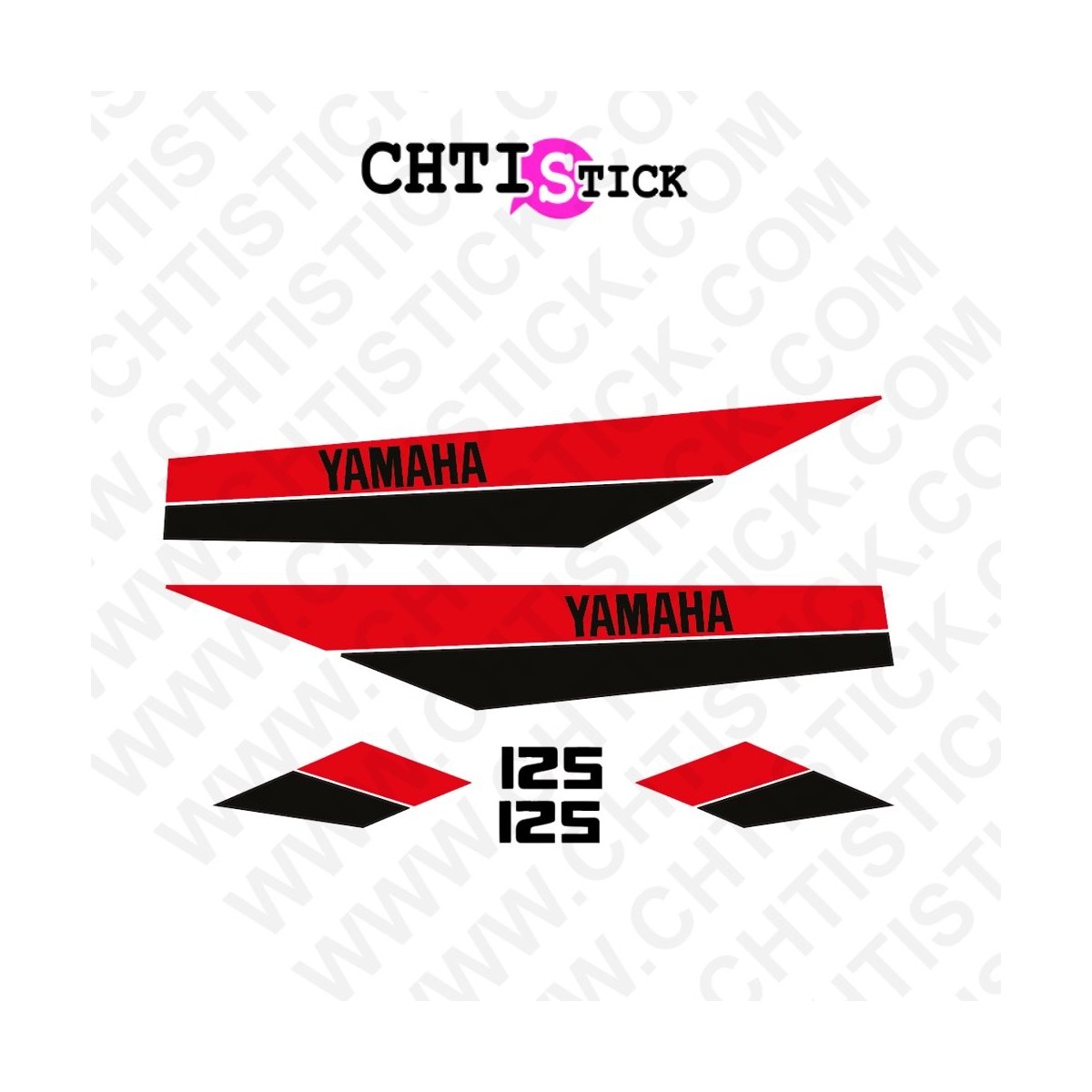 STICKERS YAMAHA 125 DTMX 80 NR
