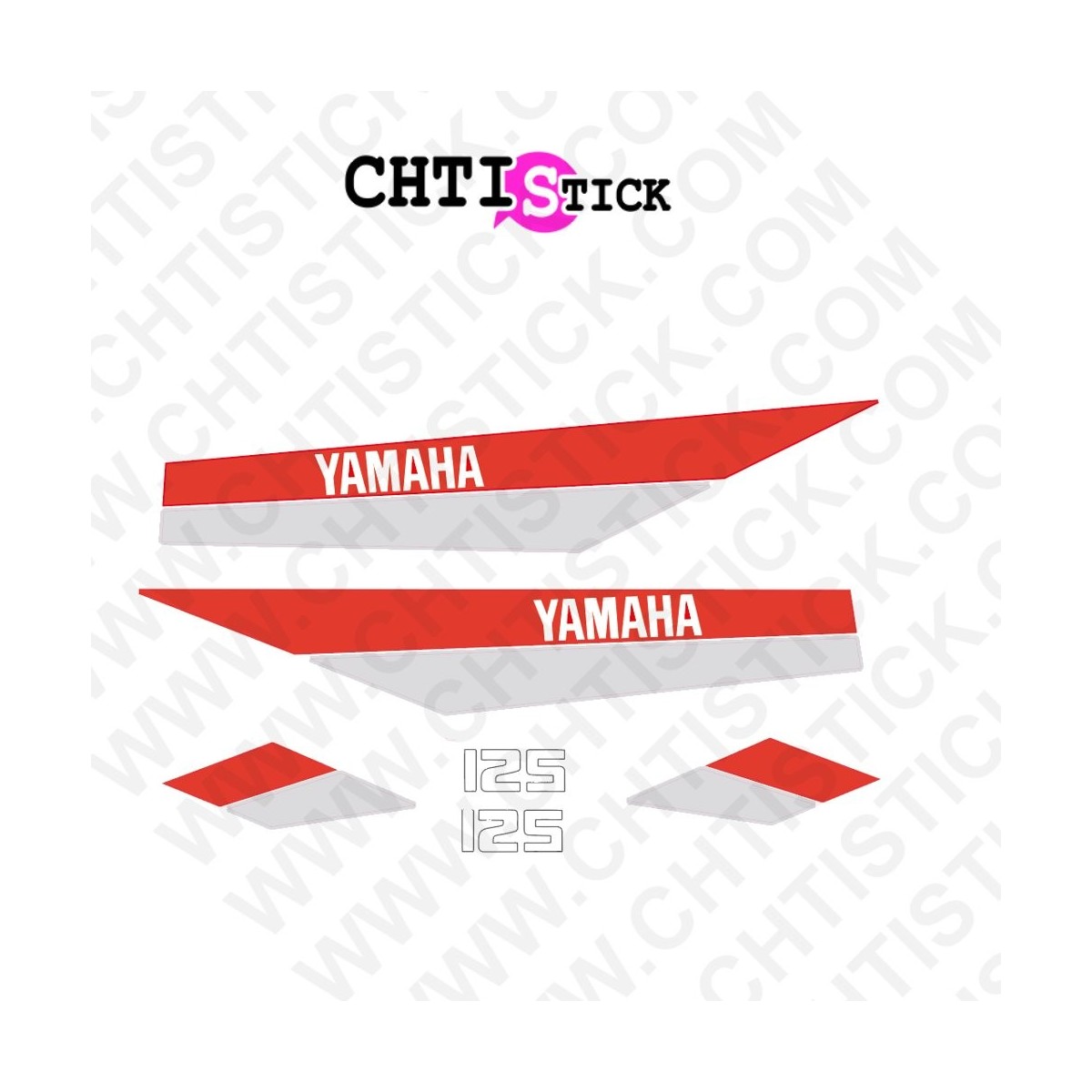 chtistick STICKERS YAMAHA 125 DTMX 80 GR