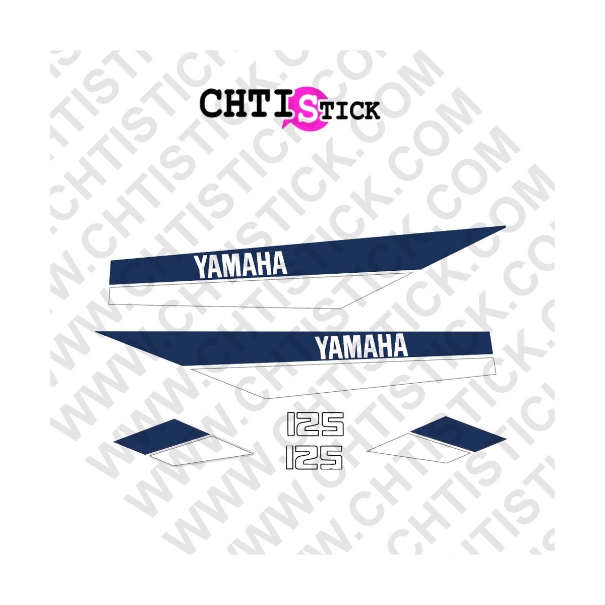 STICKERS YAMAHA 125 DTMX 80 BB