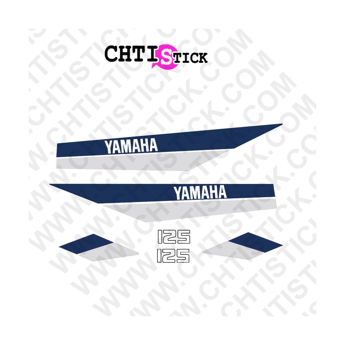 chtistick STICKERS YAMAHA 125 DTMX 80 GB