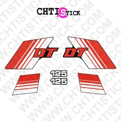 chtistick STICKERS YAMAHA 125 DTMX 81 RB