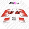 chtistick STICKERS YAMAHA 125 DTMX 81 RB