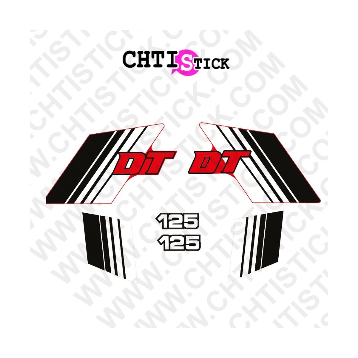 STICKERS YAMAHA 125 DTMX 81 NR