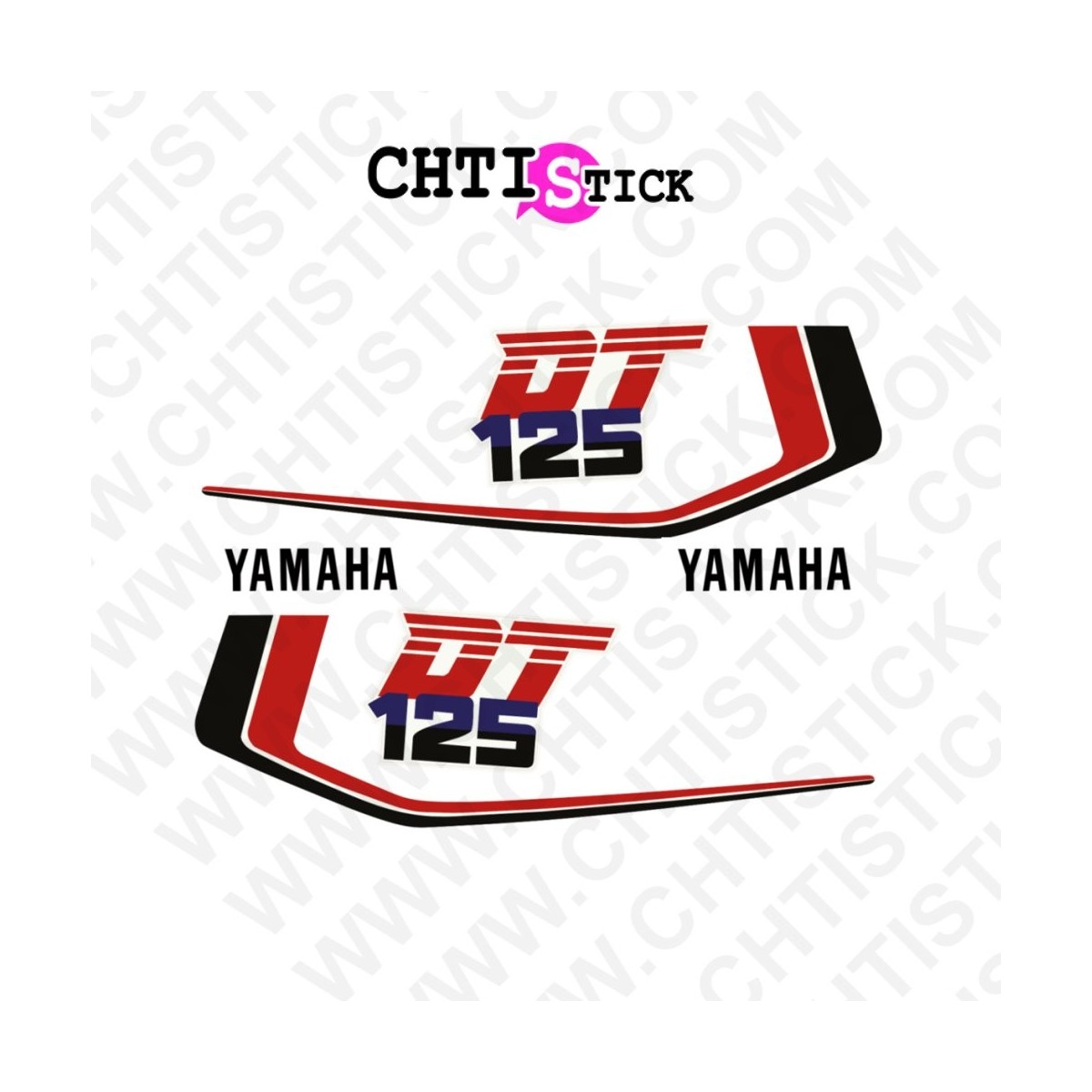 STICKERS YAMAHA 125 DTMX 86 RN