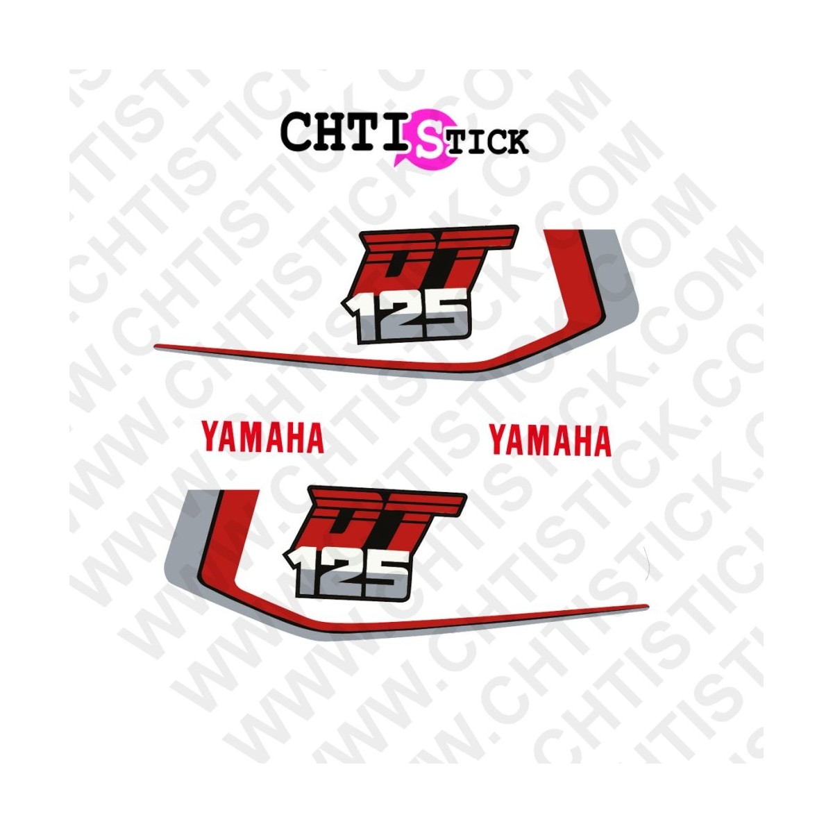 STICKERS YAMAHA 125 DTMX 86 RG