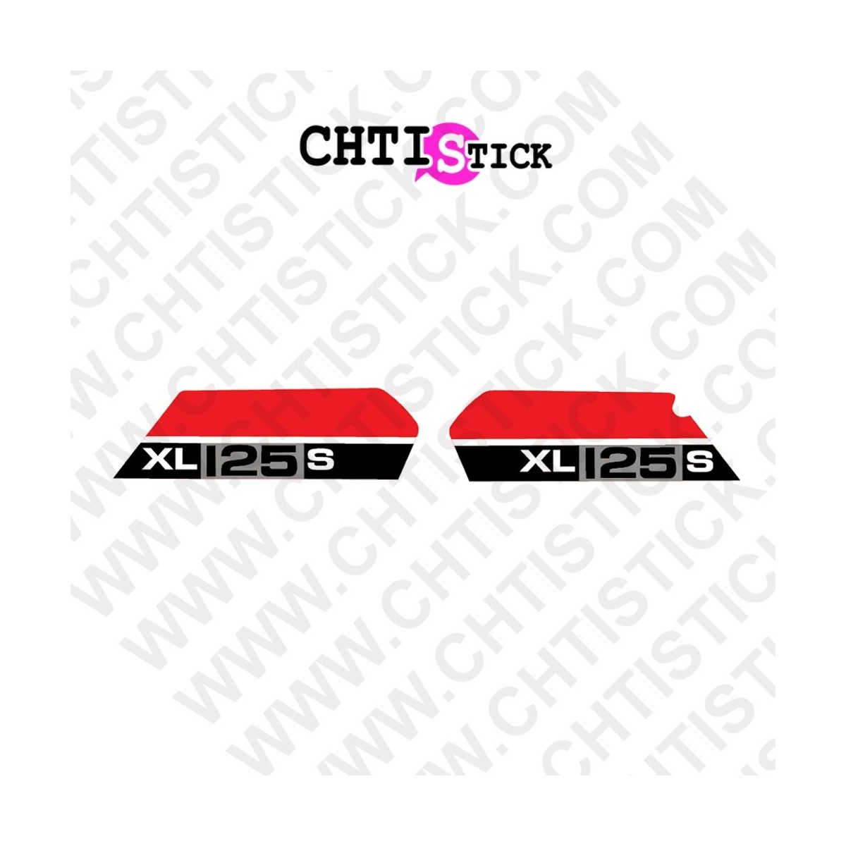 AUTOCOLLANT HONDA 125 XLS 79 R