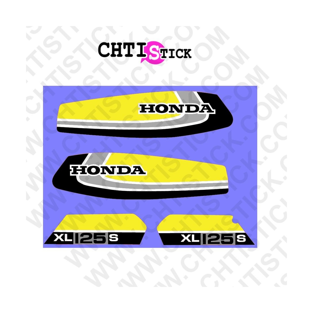 AUTOCOLLANT HONDA 125 XLS 79 J