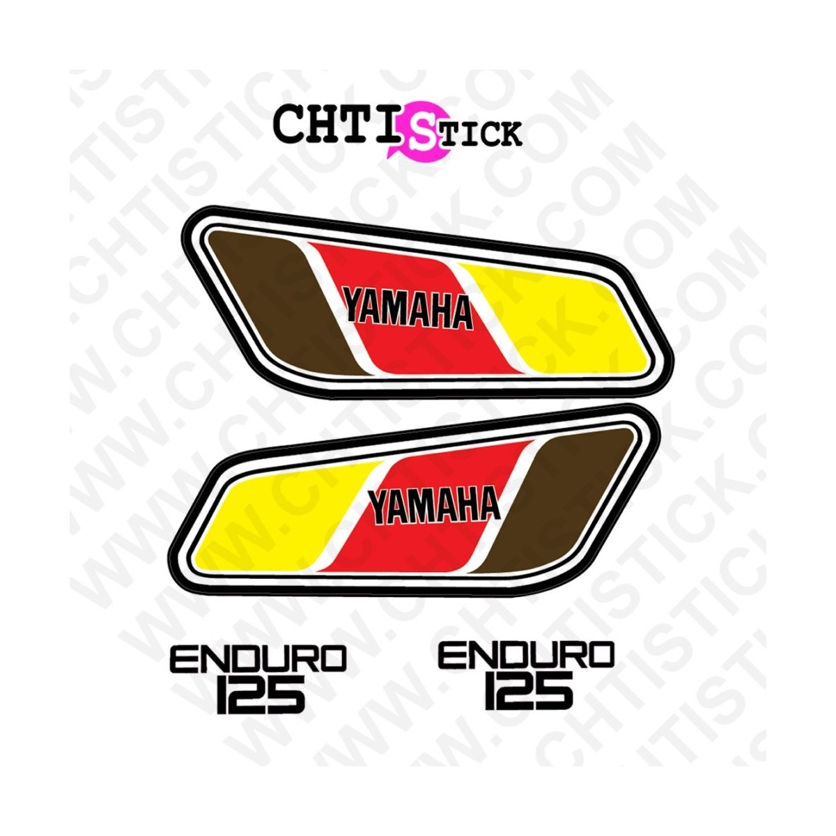 STICKERS YAMAHA 125 DTMX 77 M