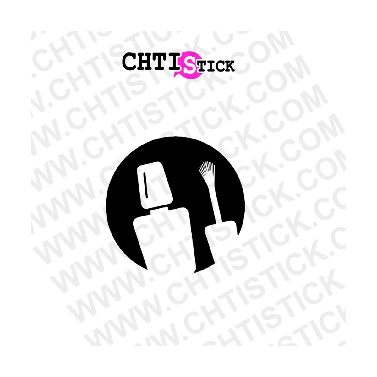 chtistick STICKER ICONE ONGLE