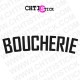 LETTRAGE VITRINE BOUCHERIE