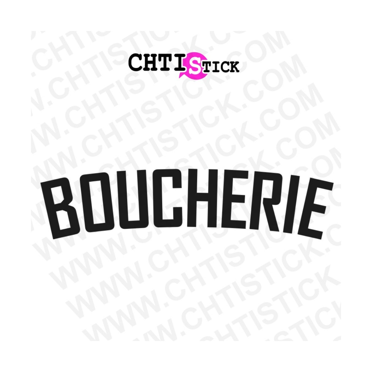 LETTRAGE VITRINE BOUCHERIE