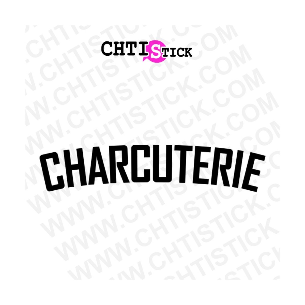 chtistick LETTRAGE VITRINE CHARCUTERIE