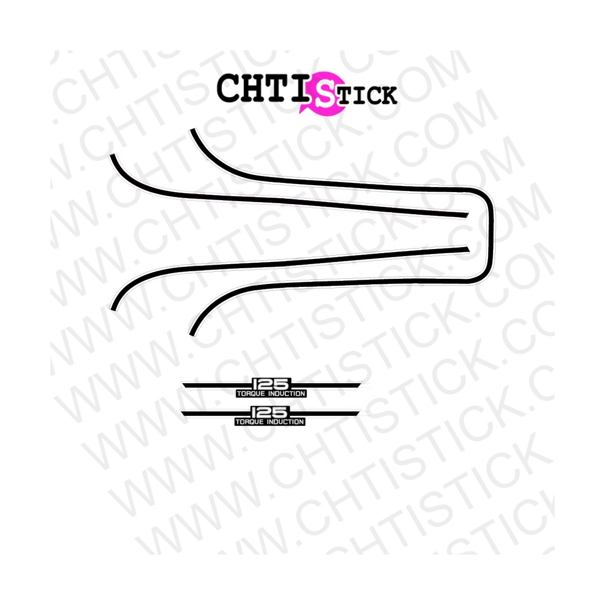 Stickers YAMAHA 125 RD 1974