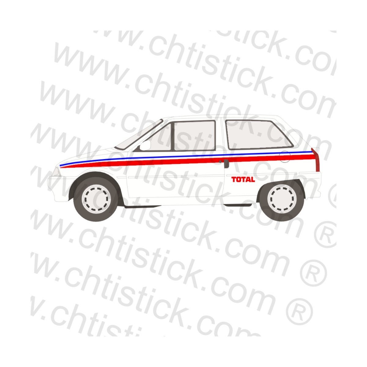 chtistick Autocollants sponsors AX type Monte Carlo