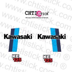Stickers moto Kawasaki KE125 A