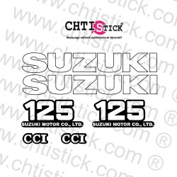 Stickers moto Suzuki 125 TS 1977