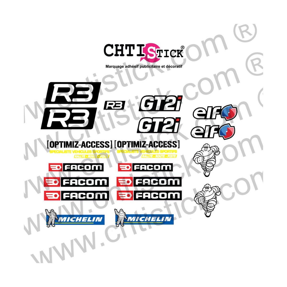 chtistick Commande sponsors Clio R3