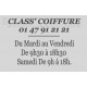 COMPLEMENT CLASS COIFFURE