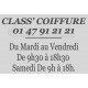 COMPLEMENT CLASS COIFFURE