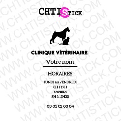 STICKERS HORAIRES VETERINAIRE c