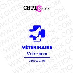 STICKERS VETERINAIRE CROIX