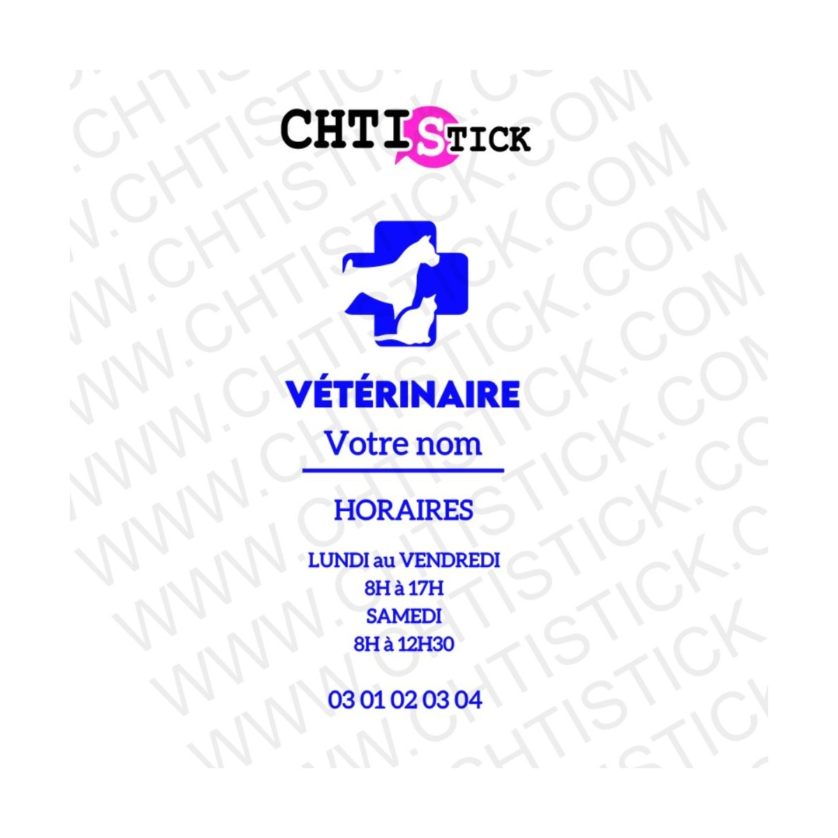 chtistick STICKERS CLINIQUE VETERINAIRE C