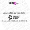 FLOCAGE VITRE ARRIERE RENAULT