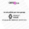chtistick FLOCAGE VITRE ARRIERE RENAULT