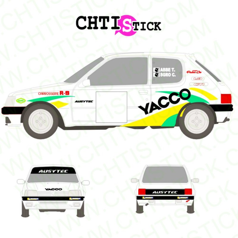 Kit déco rallye - Stickers (toutes marques) personnalisable