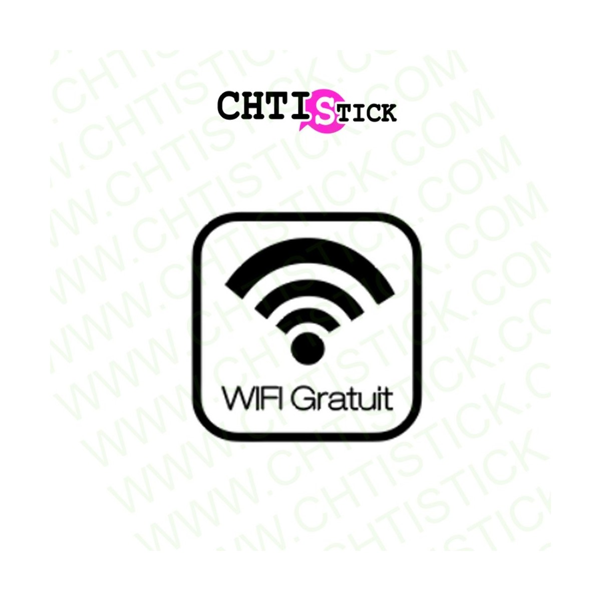 AUTOCOLLANT WIFI GRATUIT